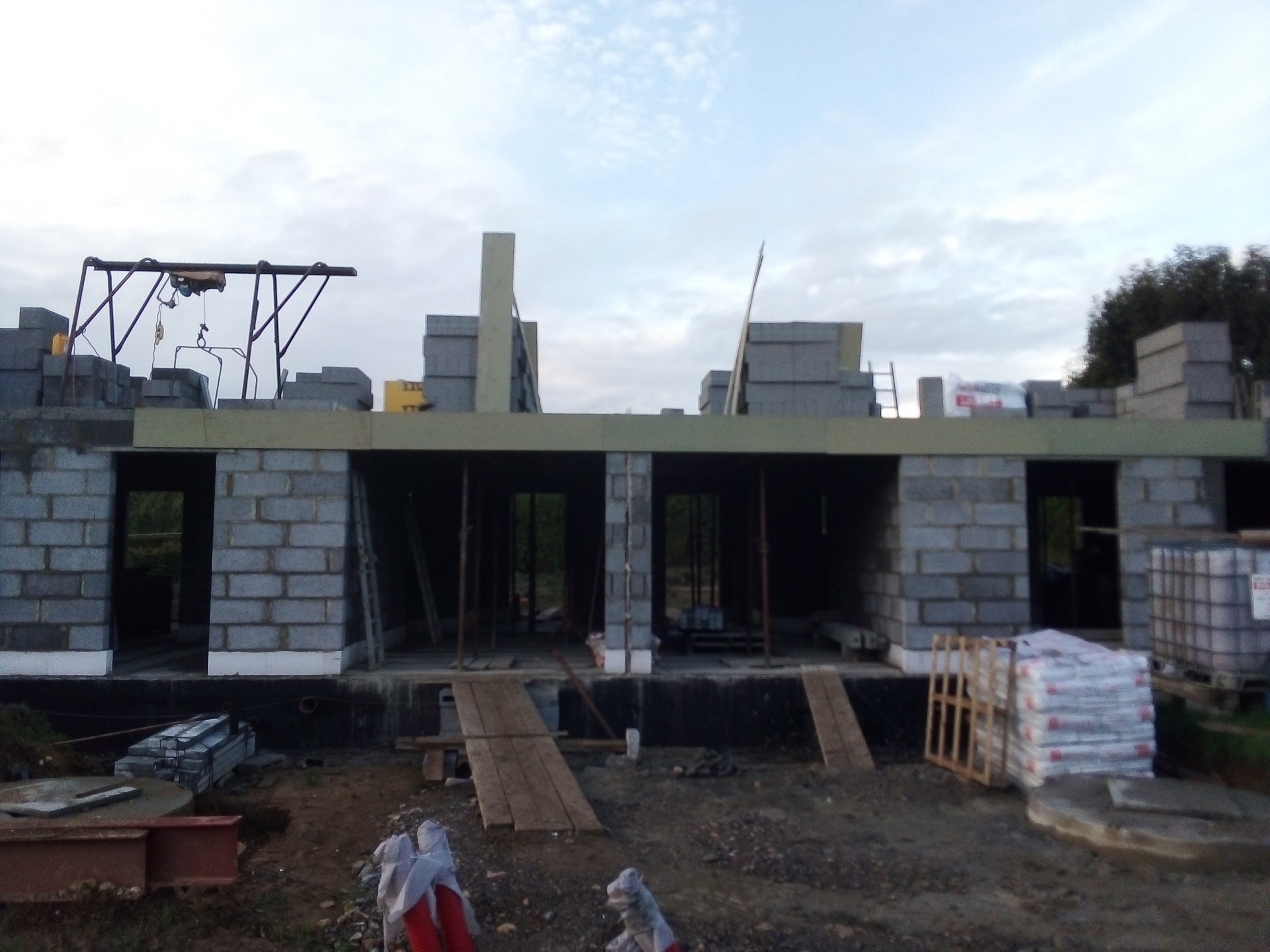 Construction maison mitoyenne à Les Bulles 2020